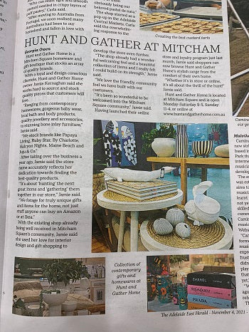 Hunt and Gather Home write up in local press