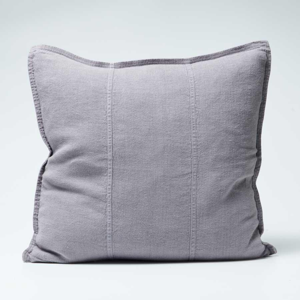 LUCA LINEN CUSHION SLATE 60X60 - Hunt & Gather Home