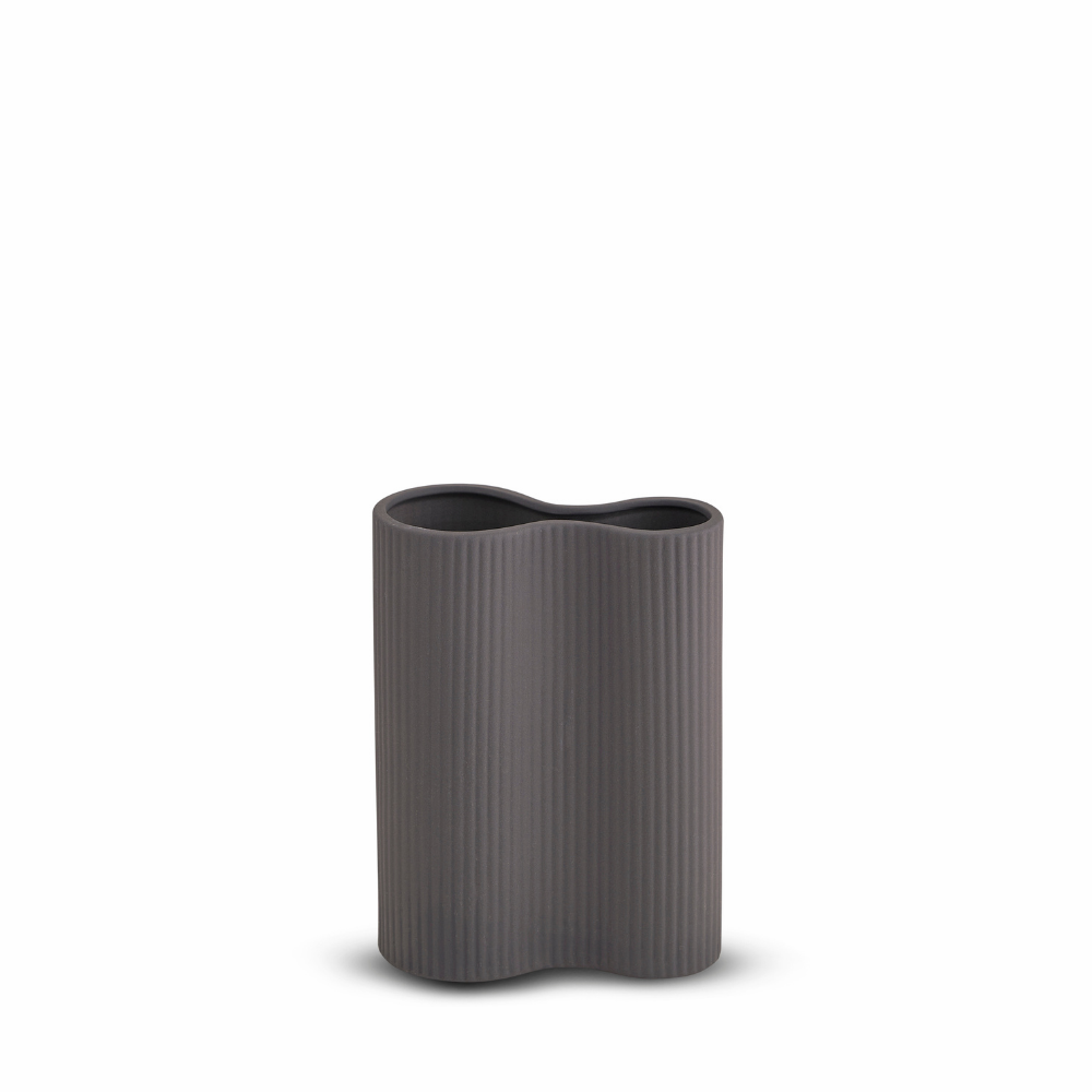 RIBBED INFINITY VASE PLUM SMALL - Hunt & Gather Home