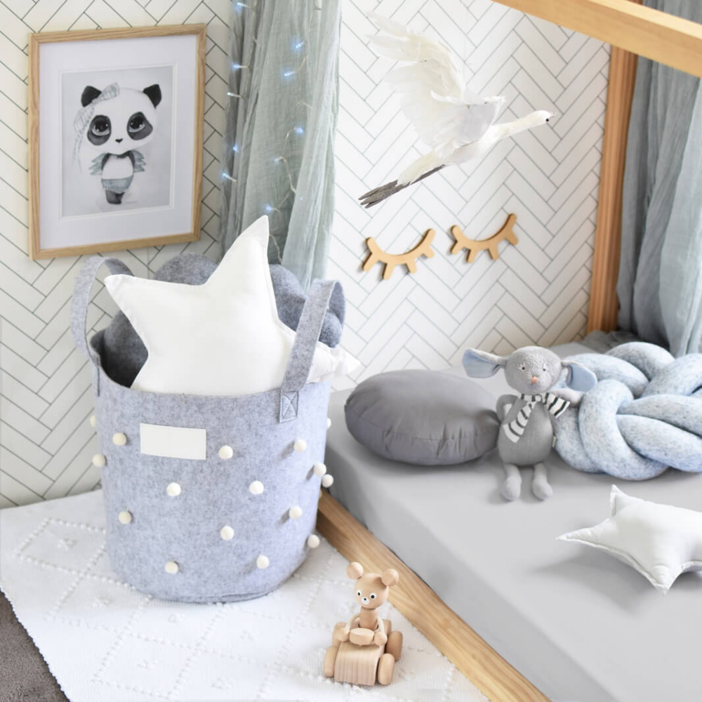 STONE FITTED COT SHEET - Hunt & Gather Home